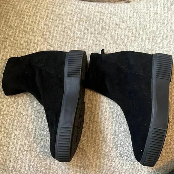 Steve Madden freshly platform sock booties  black size 8.5 - Picture 3 of 7